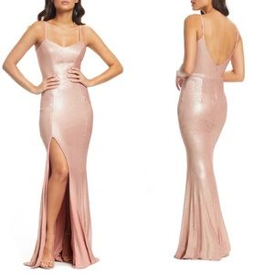 DRESS The Population Ingrid Sequin Trumpet Gown